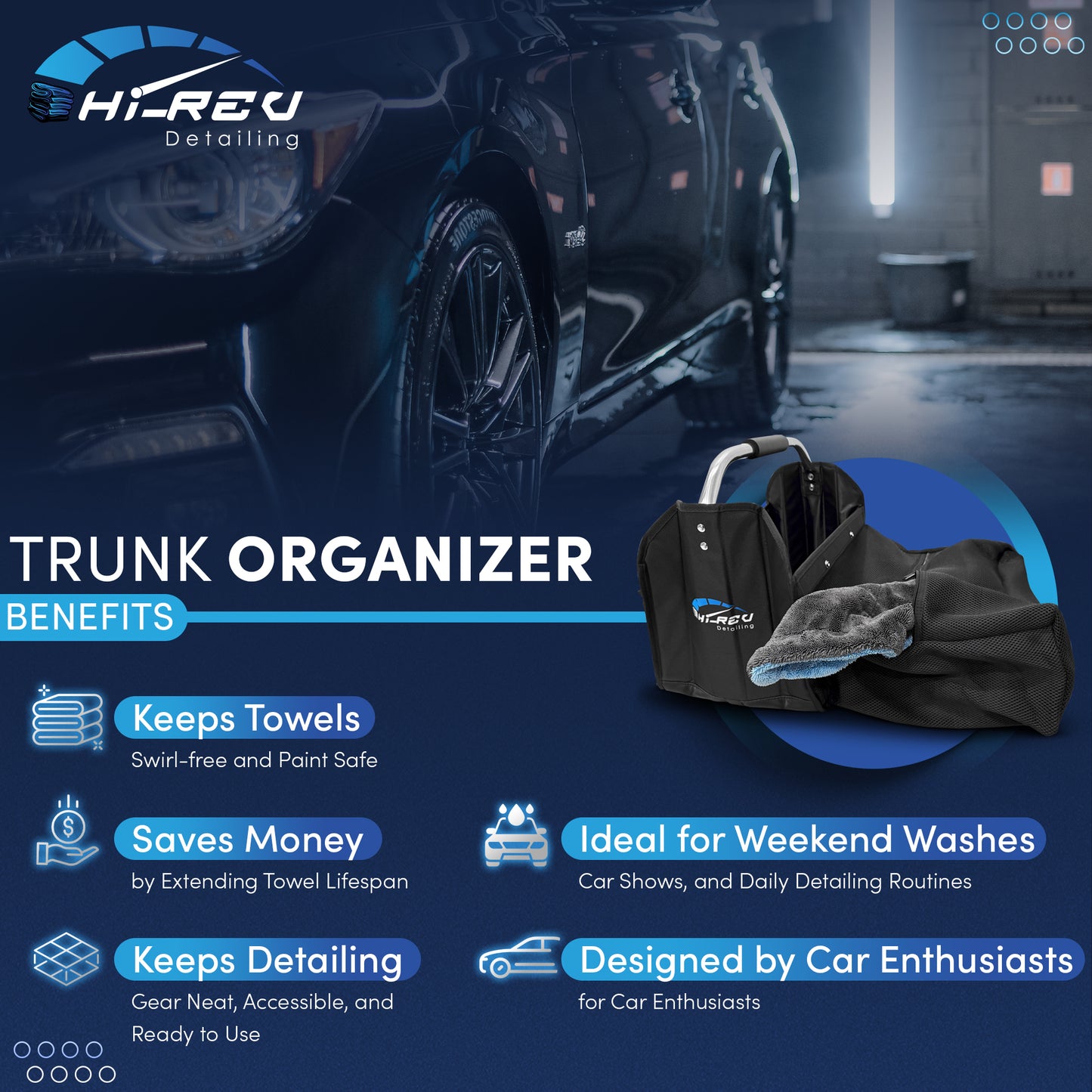 Hi-Rev Detailing Towel Locker Kit