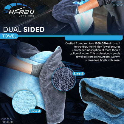 Hi-Rev Detailing® Drying Towel